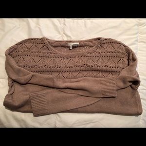 Abound Sweater w crochet detailing